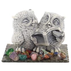 Сувенир &quot;Совы с книгой&quot; из мрамолита — 