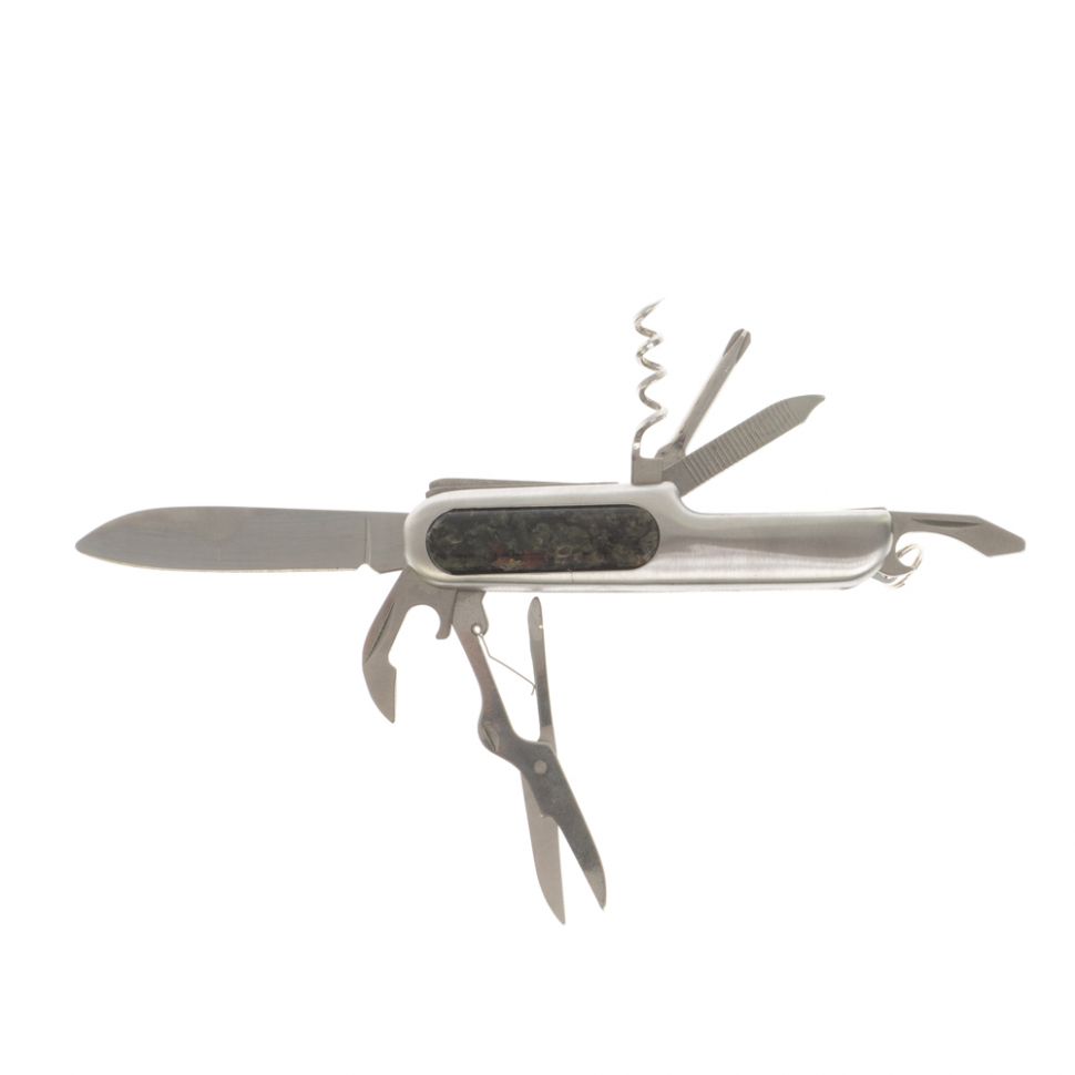 Нож мультитул складной 7 в 1 с камнем эвдиалит фото 1 — 