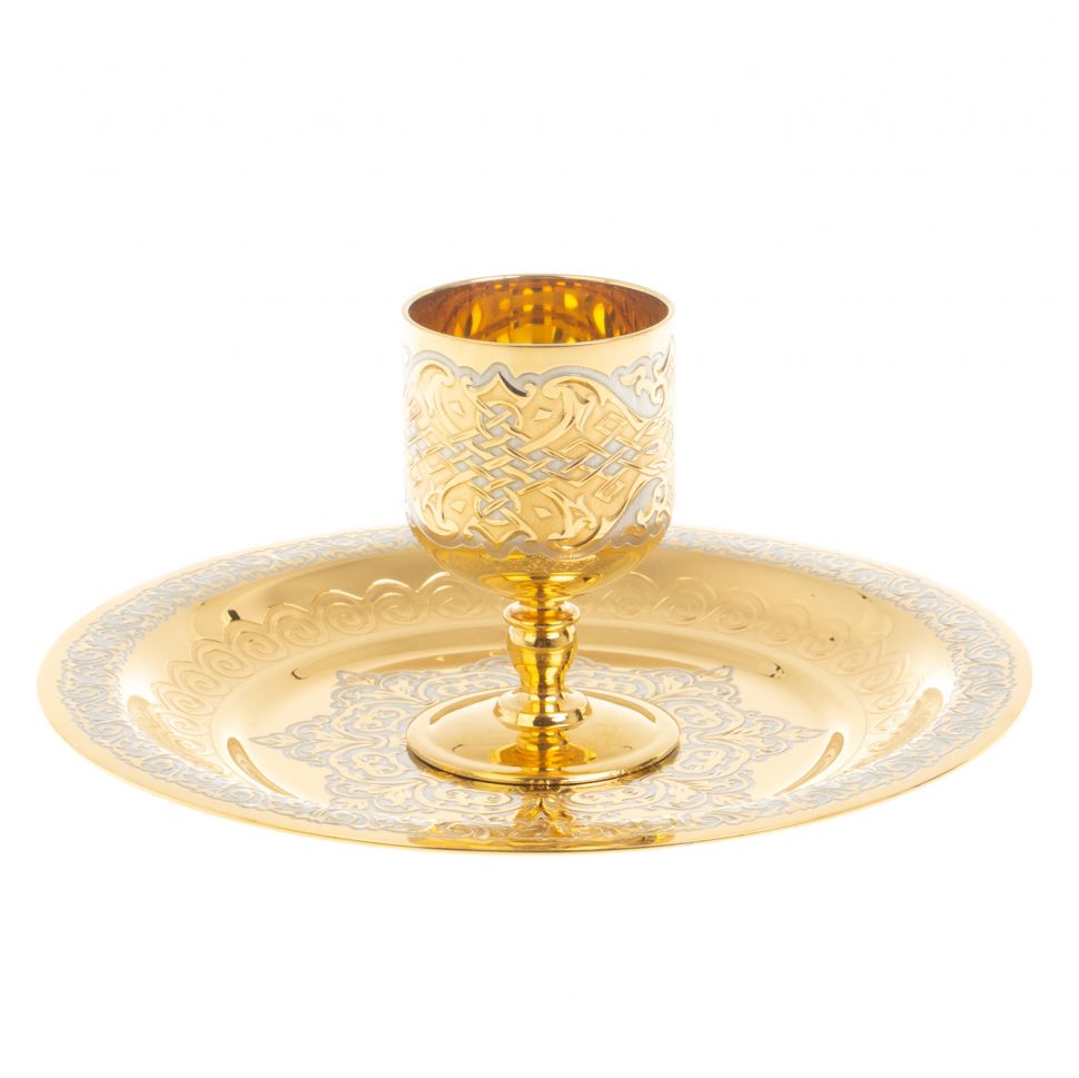 Водочный набор "На посошок" рюмка с тарелкой 40 мл Златоуст фото 1 — 