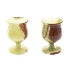 Набор фужеров для мартини из оникса в футляре 8,5х8,5х13 см (3,5х5,5) — 