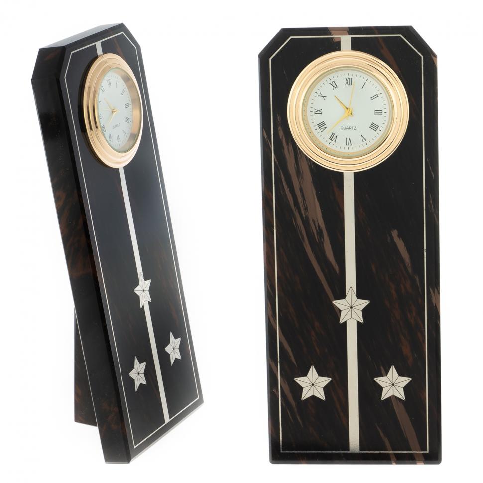 Часы погон "Старший лейтенант" камень обсидиан фото 1 — 