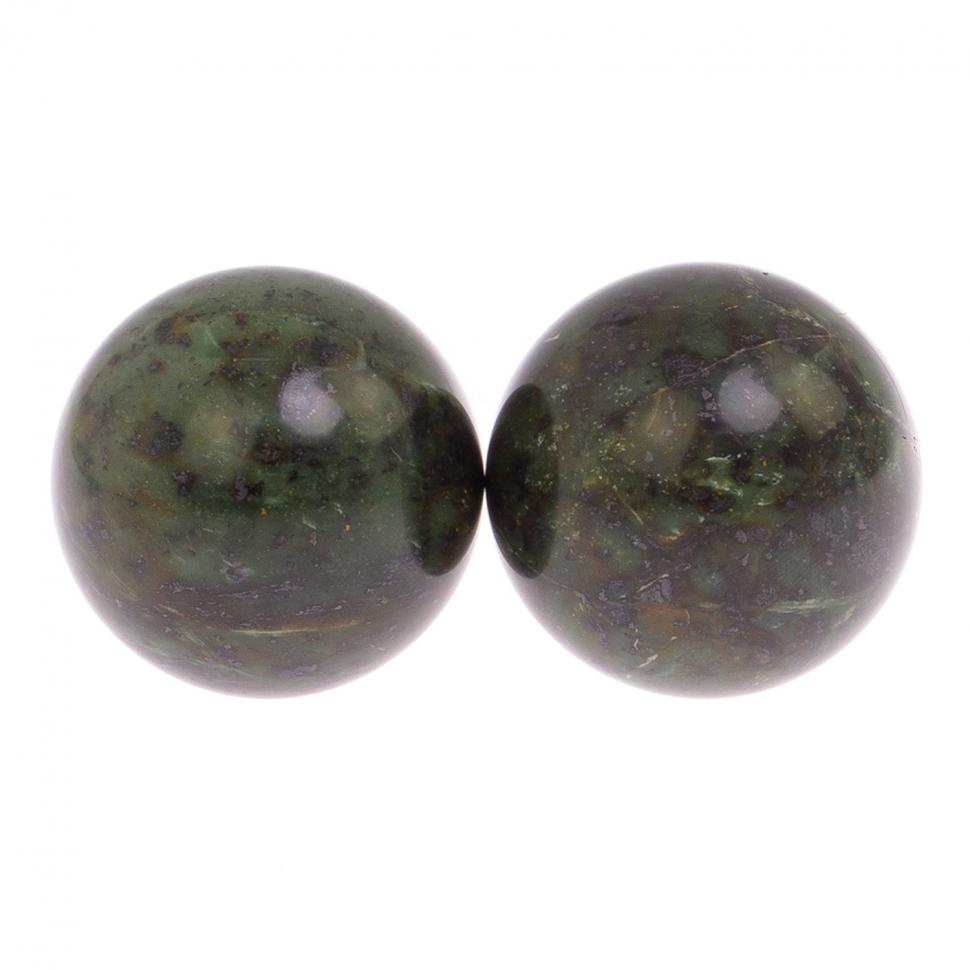 Нефритовые шары для массажа 5,5 см 2 шт фото 1 — 