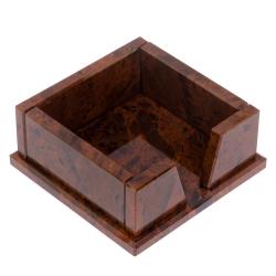 Лоток для бумаг &quot;Кубарик&quot; из коричневого обсидиана — 