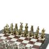 Шахматы настольные из камня "Средневековье" 44х44 см мрамор лемезит фото 3 — 