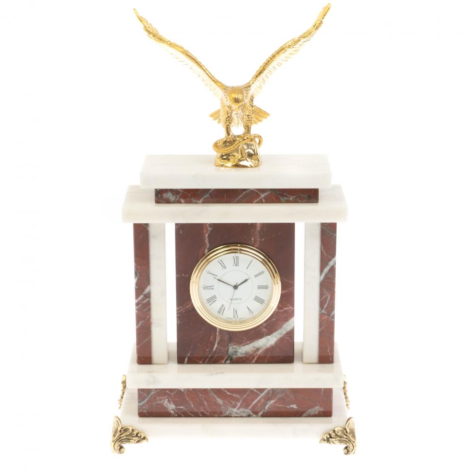 Часы "Орел" из мрамора и креноида фото 1 — 