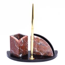 Визитница с карандашницей из креноида и долерита — 