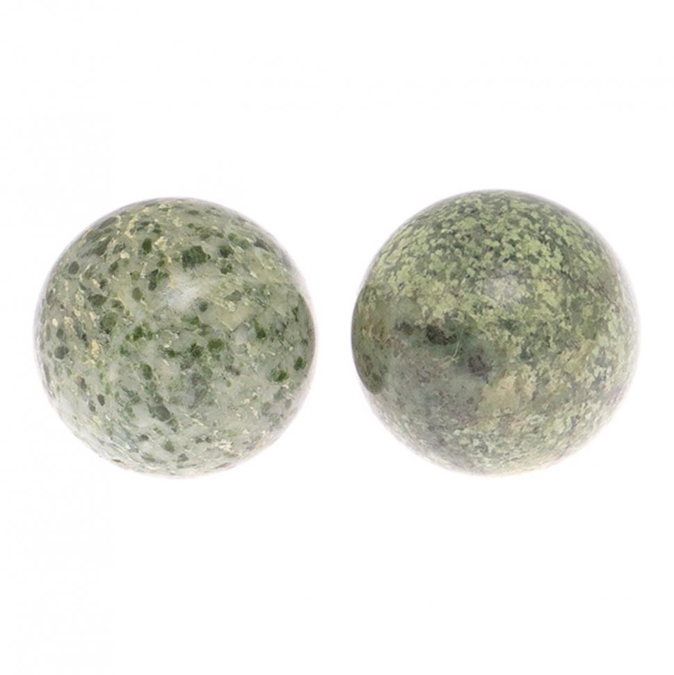 Шары для массажа 3,5 см 2 шт из жадеита фото 1 — 