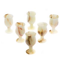 Набор рюмок из оникса в футляре 120 мл 6,5х12 см (2,5х5) 6 шт — 