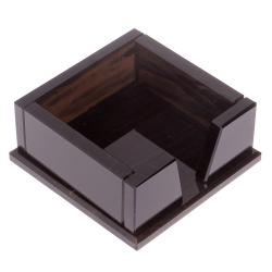 Лоток для бумаг &quot;Кубарик&quot; из черного обсидиана — 