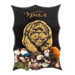 Магнит &quot;Медведь&quot; змеевик — 