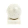 Шар 5 см из белого мрамора на подставке 5х5 см фото 2 — 