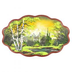 Панно с рисунком из каменной крошки &quot;Летняя ночь&quot; 45х29 см — 