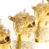 Подарочный набор стопки перевертыши "Тигр" 6 шт бронза Златоуст фото 2 — 