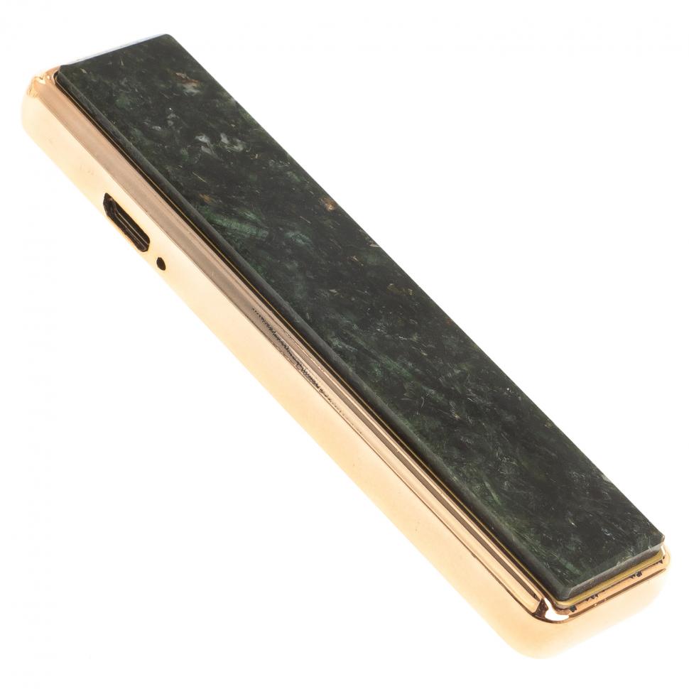 Электронная зажигалка камень актинолит зарядка USB фото 1 — 