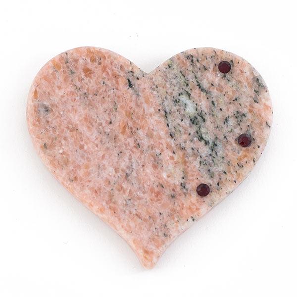 Магнит из камня "Сердце" фото 1 — 