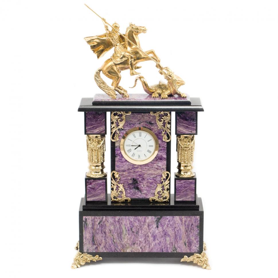 Часы "Георгий Победоносец" чароит фото 1 — 