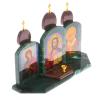 Икона "Триптих" камень змеевик, лемезит 33,5х9,5х24 см фото 2 — 