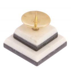 Подсвечник из мрамора 4,5х4,5х4,5 см — 