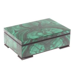 Шкатулка из малахита &quot;Классика&quot; 15х10х5,5 см — 