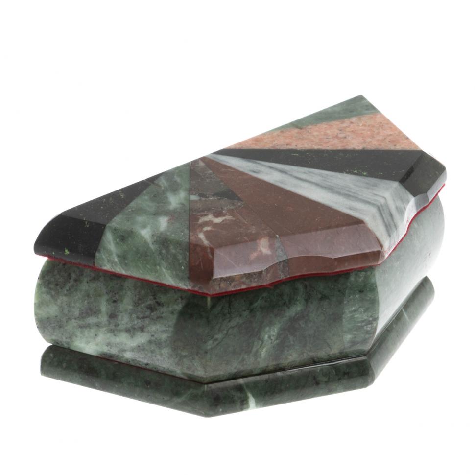 Шкатулка Ракушка с мозаикой 14,5х7,5х5,5 см фото 1 — 