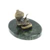 Статуэтка "Кобра" на подставке из шабровского змеевика 10х7,5х5,5 см фото 3 — 