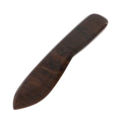 Нож каменный из коричневого обсидиана — 