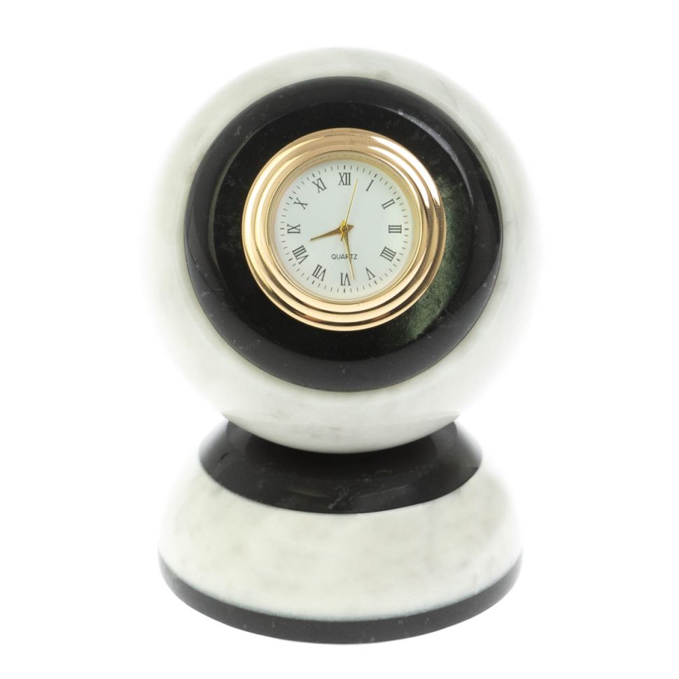 Настольные часы "Антистресс" из мрамора 8,5 см фото 1 — 