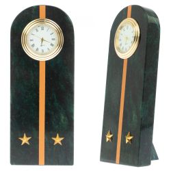 Часы &quot;Погон лейтенант МЧС&quot; камень змеевик — 