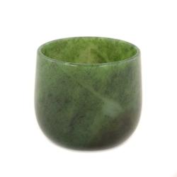 Коньячный бокал из камня нефрит 6,5х6 см — 