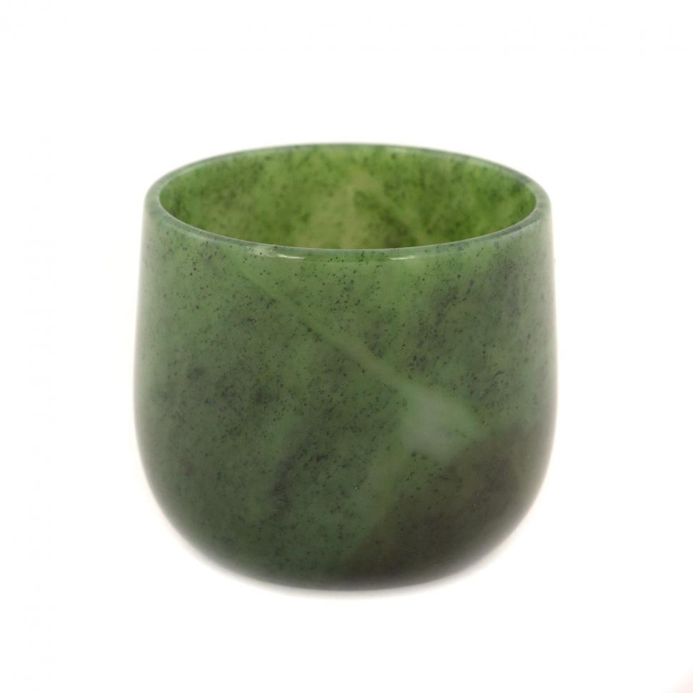 Коньячный бокал из камня нефрит 6,5х6 см фото 1 — 