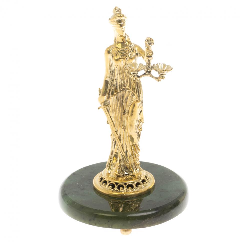 Фемида на подставке из нефрита 9,5х9,5х15 см фото 1 — 