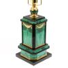 Лампа настольная из малахита Златоуст фото 3 — 