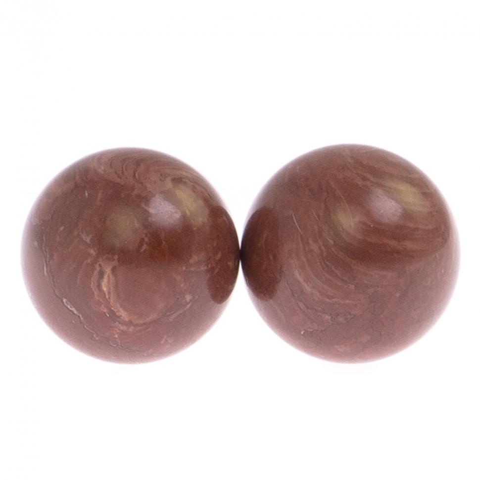 Шары для массажа 3,5 см 2 шт из лемезита фото 1 — 