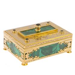 Малахитовая шкатулка &quot;Гармония&quot; Златоуст — 