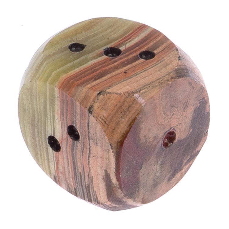 Сувенир кубик игральный из оникса 2,8 см фото 1 — 