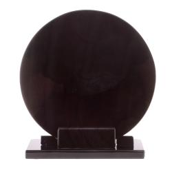 Диск из черного обсидиана 15 см (обсидиановое зеркало) — 