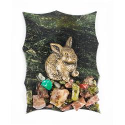 Магнит &quot;Кролик&quot; змеевик — 