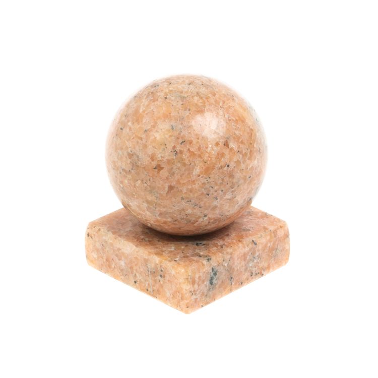 Шар 4,5 см из розового мрамора на подставке 4,5х4,5х6 см фото 1 — 