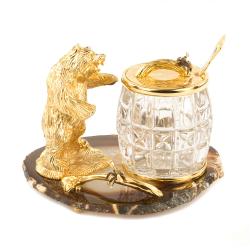 Медовница &quot;Медведь&quot; камень агат — 