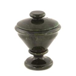 Сахарница из натурального камня нефрит — 