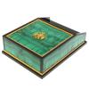 Лоток для бумаг А4 из малахита с гербом РФ двухъярусный фото 5 — 