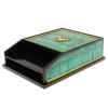 Лоток для бумаг А4 из малахита с гербом РФ двухъярусный фото 4 — 