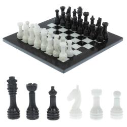 Каменные шахматы &quot;Узоры&quot; мрамор доска 25х25 см — 