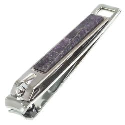 Кусачки для ногтей с камнем флюорит — 