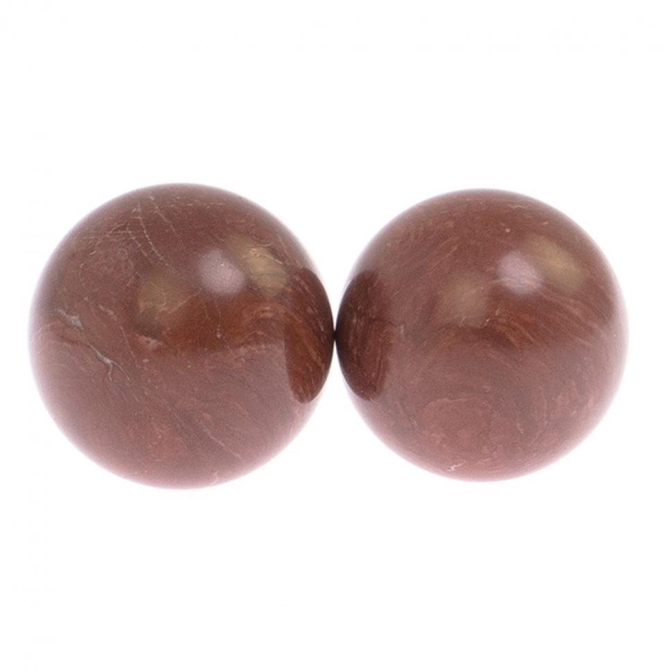 Шары для массажа 4,5 см 2 шт из лемезита фото 1 — 