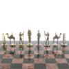 Шахматы "Древний Египет" доска 32х32 см из камня лемезит фото 5 — 