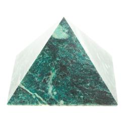 Пирамида 7,5х7,5х6 см камень змеевик — 
