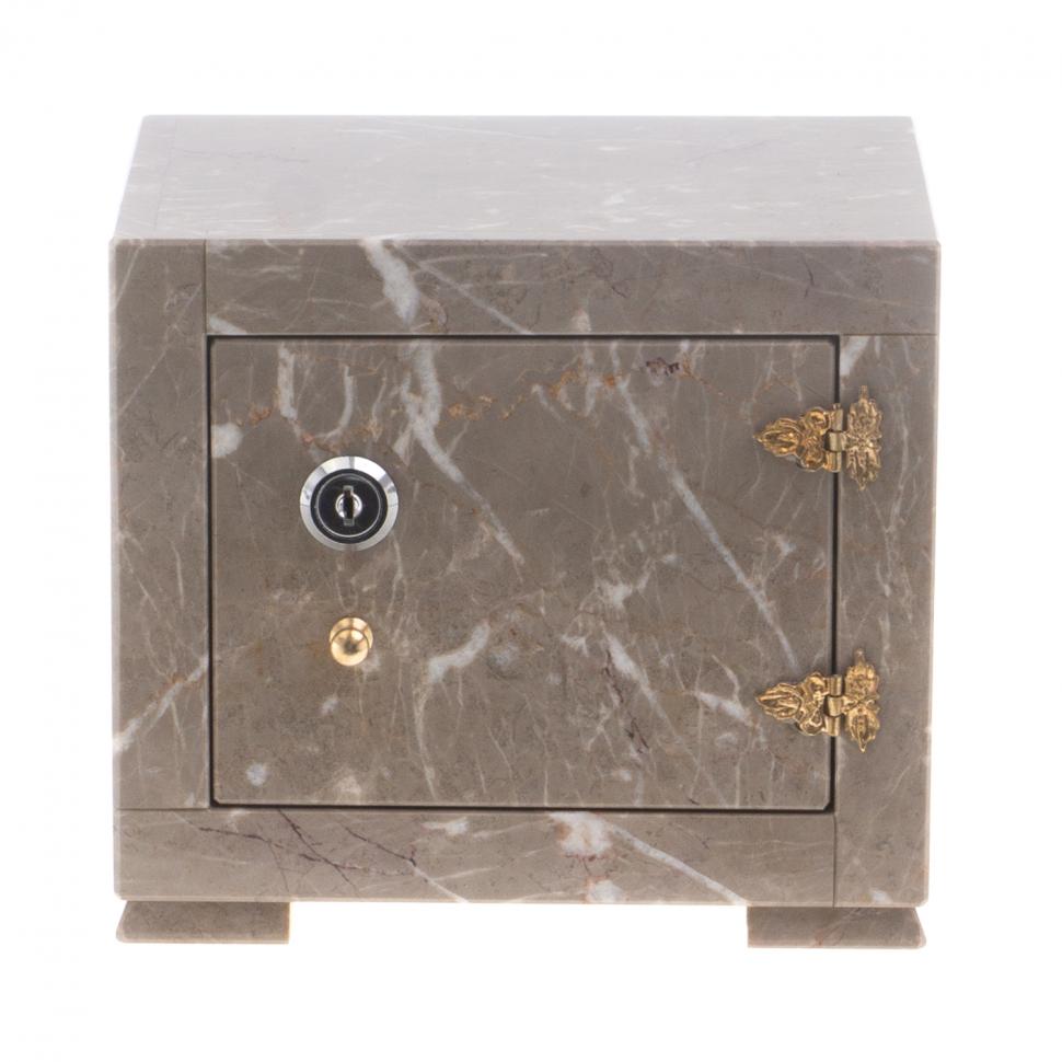 Сейф малый из коричневого мрамора фото 1 — 