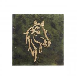 Магнит &quot;Лошадь&quot; камень змеевик — 