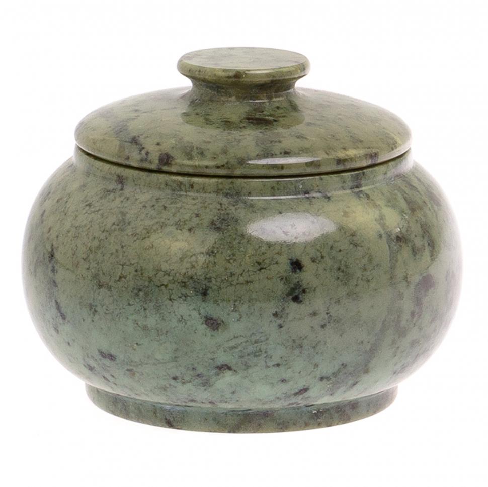 Сахарница из нефрита 10,5х7,5 см фото 1 — 